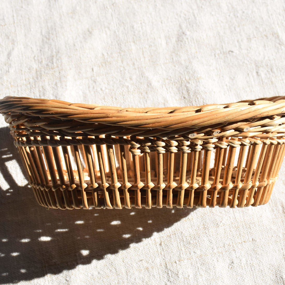 Corbeille En Osier Avec 32 Fruits En Bois - Déco Vintage - Occasion
