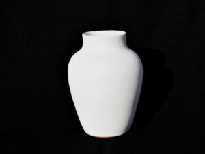 Vase blanc en grès