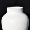 Vase en grès émaillage naturel blanc