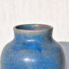 Vase bleu en grès émaillage naturel