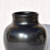 Vase en grès émaillage gris anthracite
